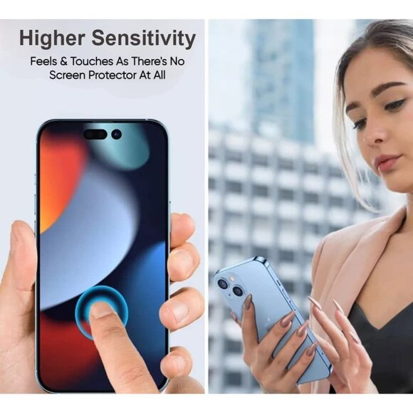 iPhone 14 Pro Max Screen Protector 2 pack tempered glass 9H NEW - Picture 5 of 5